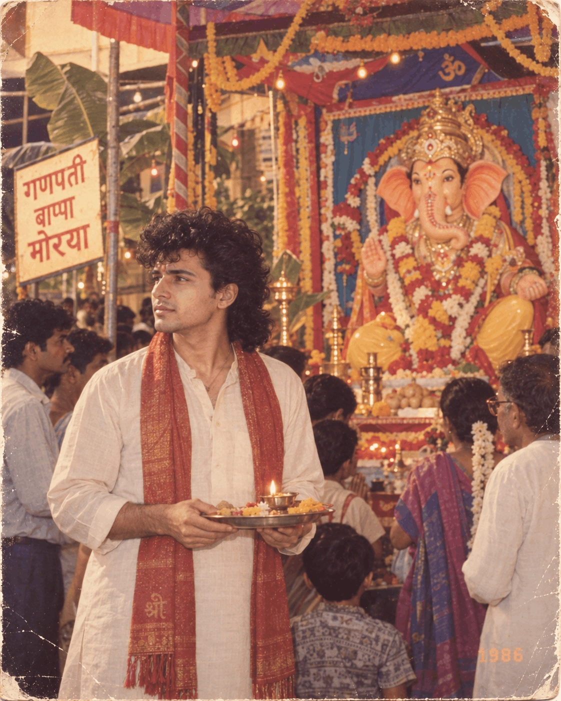 Authentic 1986 Ganesh Chaturthi Identity Portrait