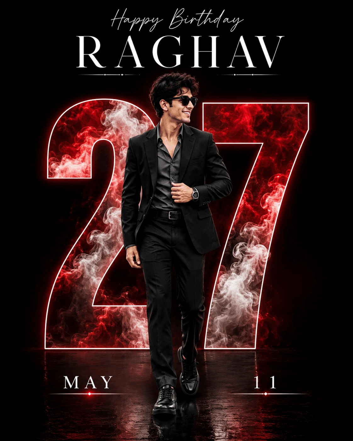 Cinematic Birthday Poster AI Prompt (Luxury Black Theme)