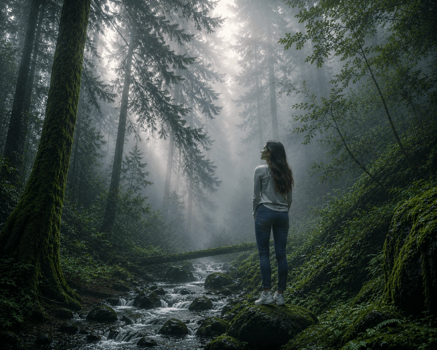 Foggy Forest Transformation Prompt