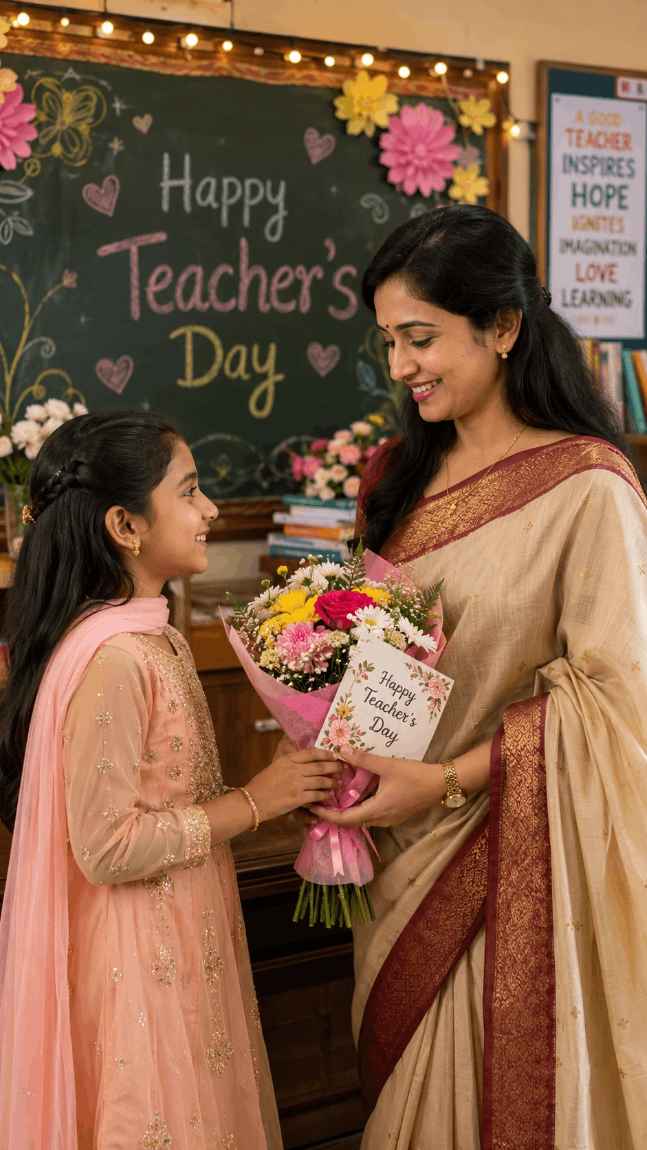 Heartwarming Teacher’s Day Classroom Celebration AI Prompt