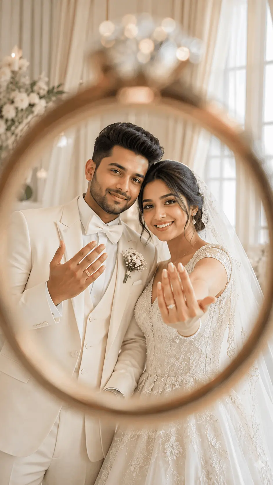 Wedding Ring Frame Engagement AI Prompt