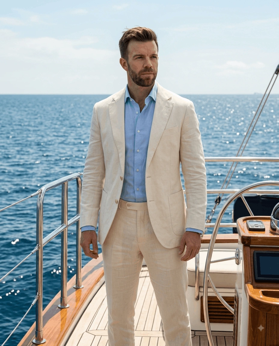 Luxury Yacht Boss Portrait – Cinematic Ocean Lifestyle