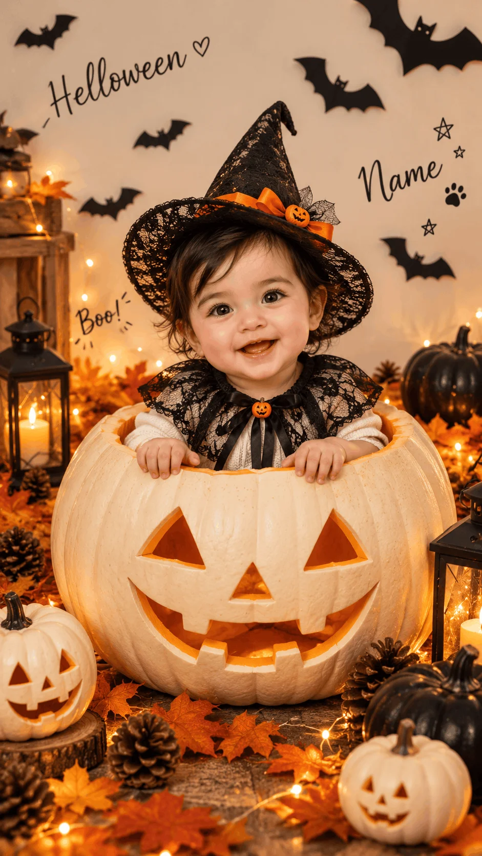 Little Pumpkin – Adorable Halloween Baby Pumpkin Portrait