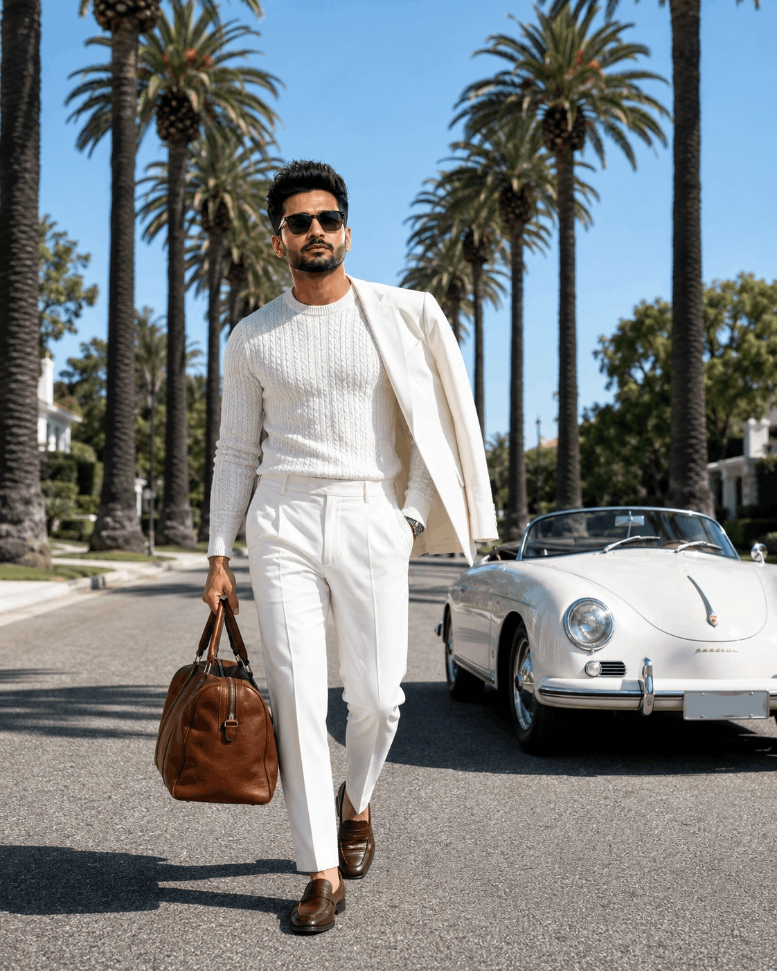 Luxury Boulevard Walk Editorial Prompt