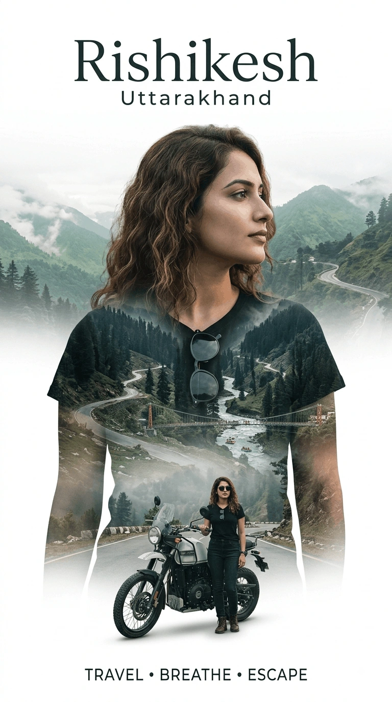 Rishikesh Himalayan Travel Poster