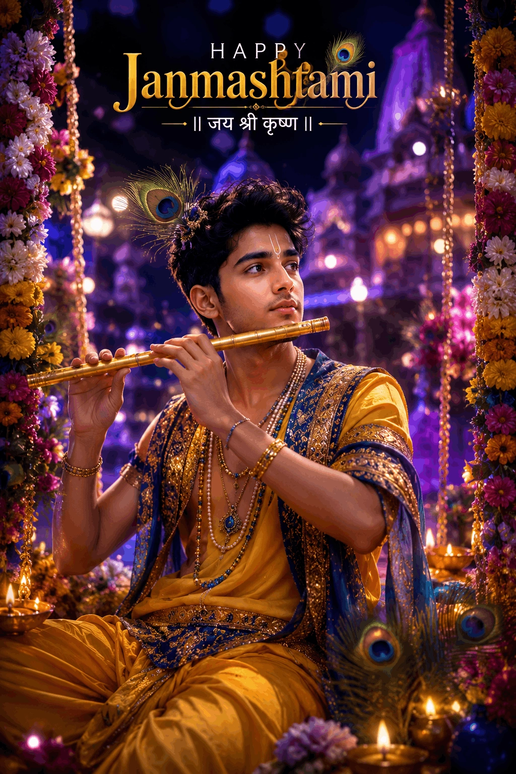 Janmashtami Krishna Edit – Trending 2026 Cinematic Festival Portrait