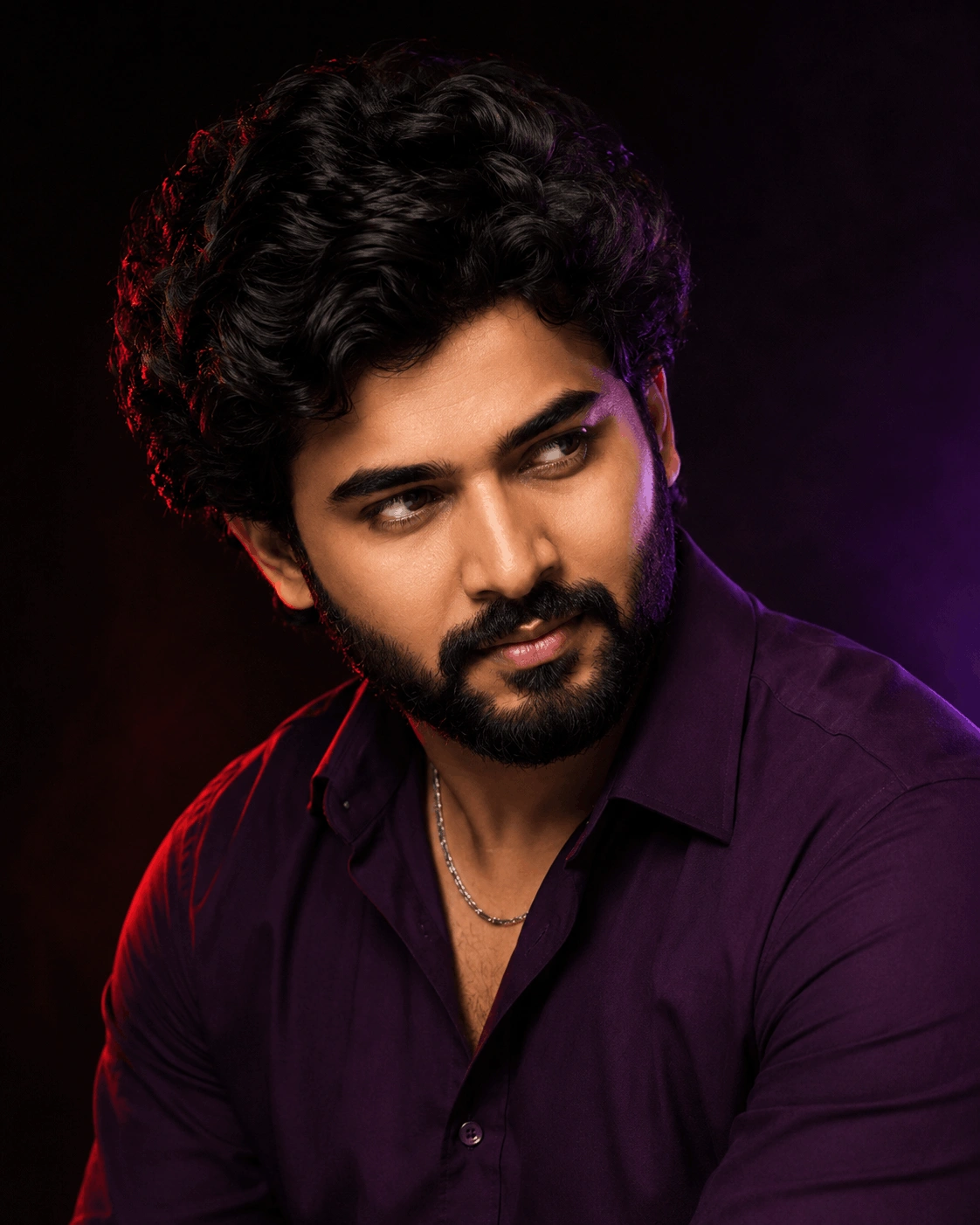 Dramatic Rembrandt Cinematic Studio Headshot AI Prompt